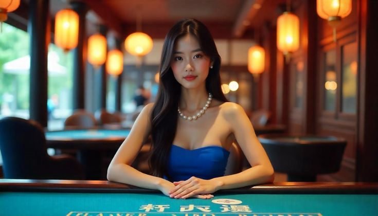 Layar aplikasi mon33 menampilkan studio live-dealer blackjack dengan antarmuka mobile